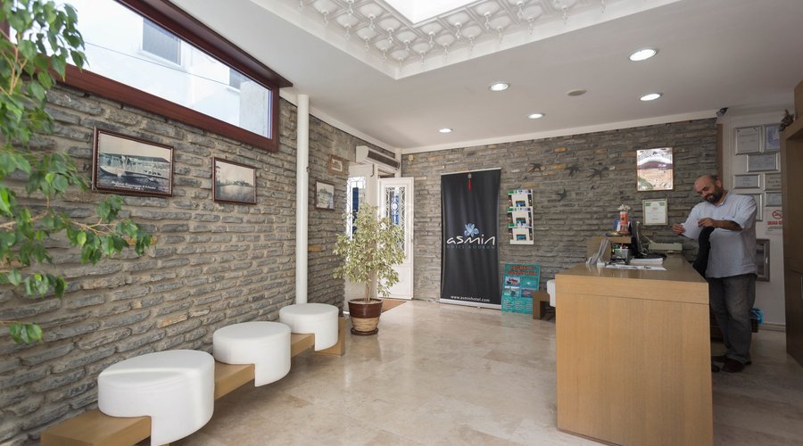 Lobby at the Asmin Hotel
