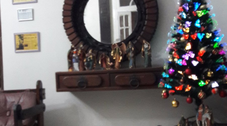 Mobílias antigas na recepção hotel