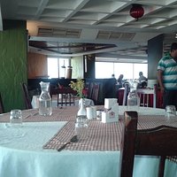 at the restaurant ..