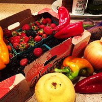 Seattle Capitol Hill Farmer's Market bounty.
