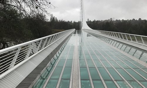 Bridge on a rainy day