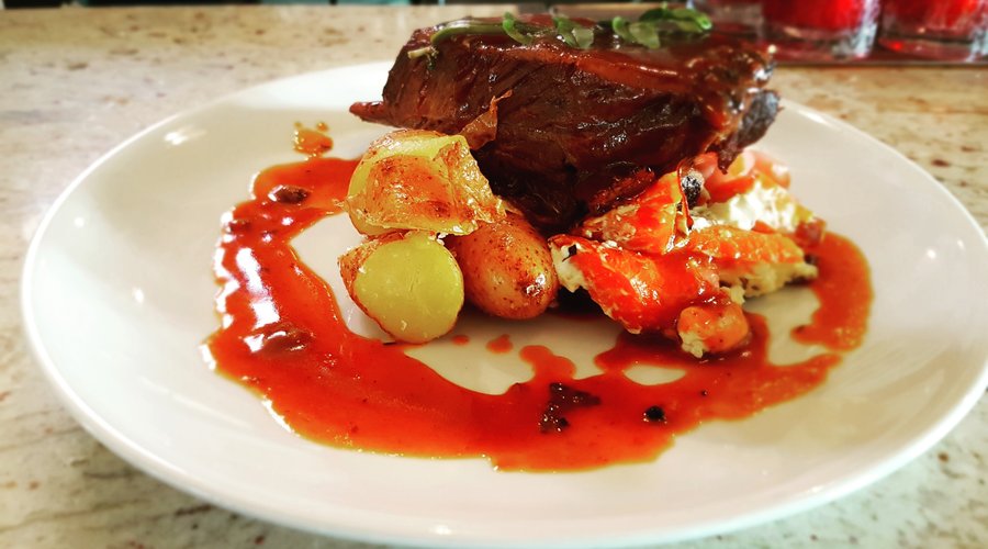 Some of the delicious blackboard specials at the spare room