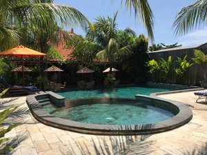 Natya Hotel Tanah Lot in Tabanan, image may contain: Hotel, Resort, Backyard, Pool