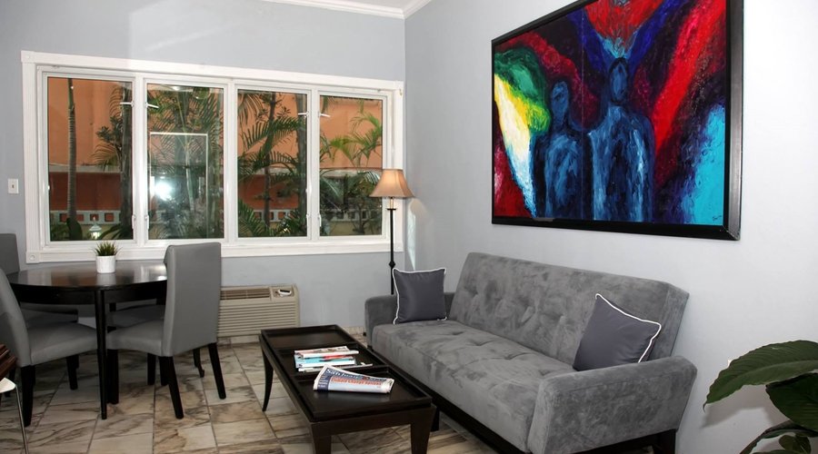 Our cozy reading room is perfect for a rainy day!
