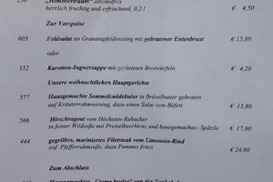 Speisekarte