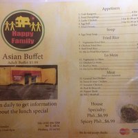 Happy Family Menu