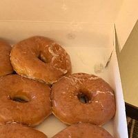 Delicious hot, glazed doughnuts!