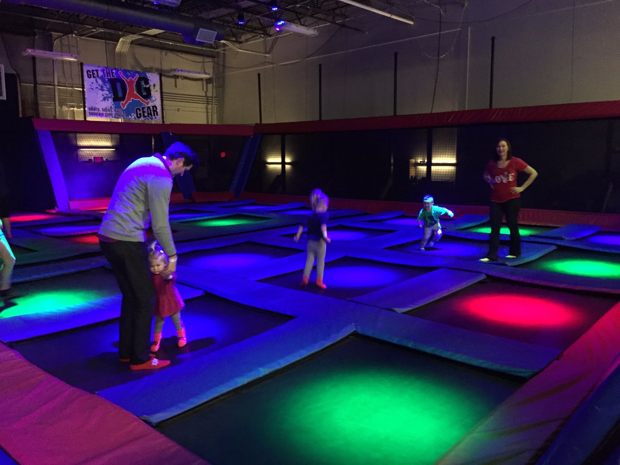 indoor trampoline house