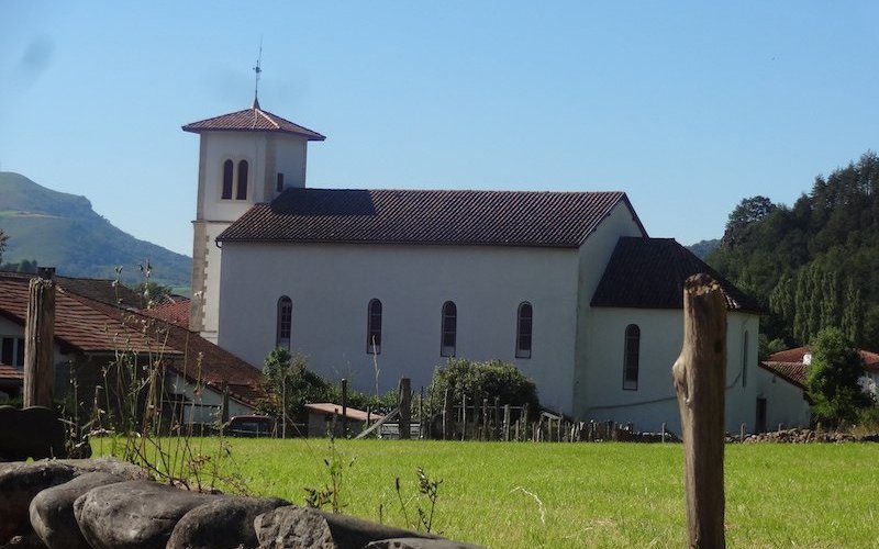 Église Saint-Vincent-de-Dax, Saint-Michel (Pyrénées-Atlantiques, Nouvelle-Aquitaine), France.