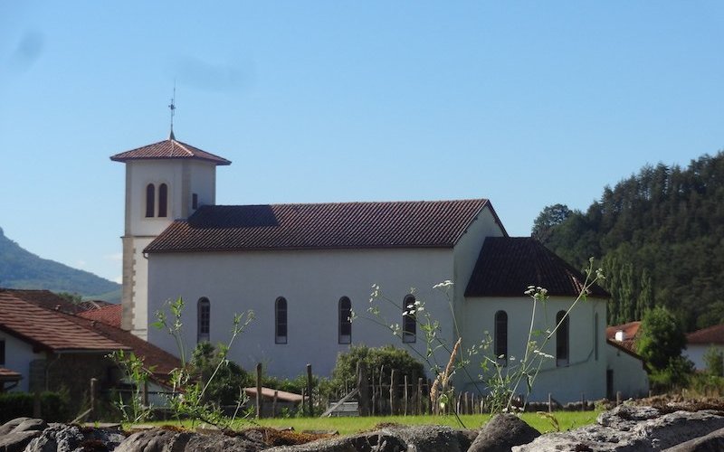 Église Saint-Vincent-de-Dax, Saint-Michel (Pyrénées-Atlantiques, Nouvelle-Aquitaine), France.