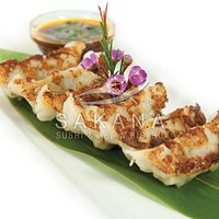 Pork Gyoza. A fan favorite appetizer. Also available for happy hour!