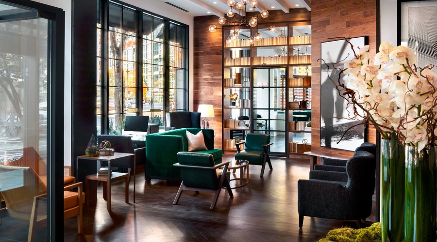 Gorgeous new lobby to relax and read a book during your stay!