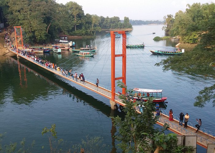 Rangamati Hanging Bridge is located in Chittagong division of Bangladesh.