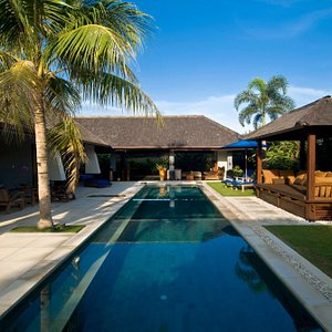 Spacious private pool at 3 bedrooms villa