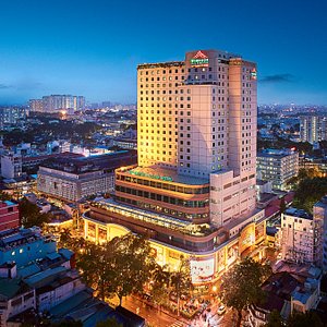 Windsor Plaza Hotel in Ho Chi Minh City, image may contain: Street, City, Urban, Lighting
