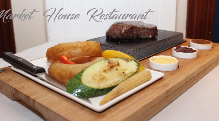 Our Speciality Dish at The Market House Restaurant - Steak on the Stone