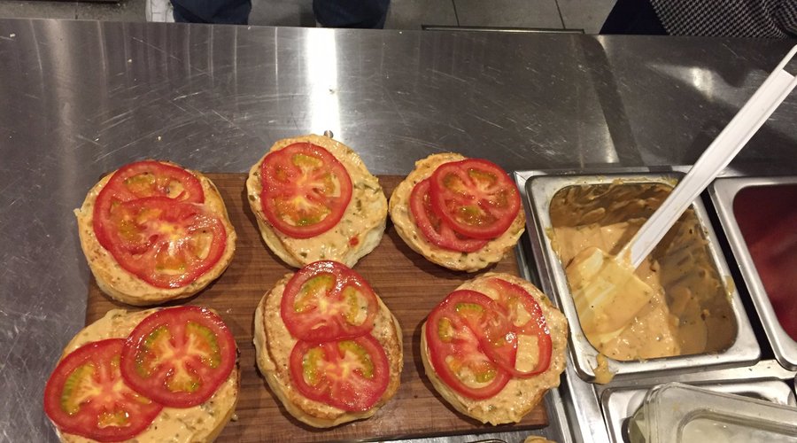 Cheese burgers in the making... see the secret sauce