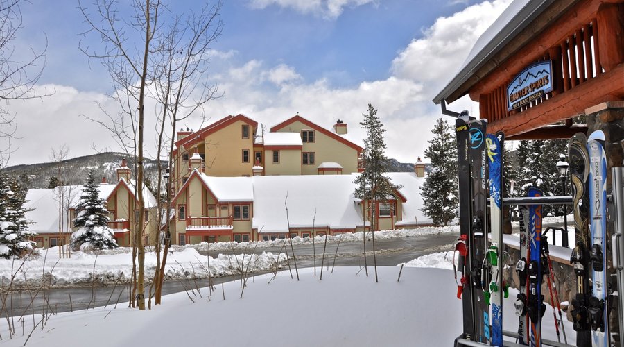 Discounted Ski Rentals Just Across The Street.