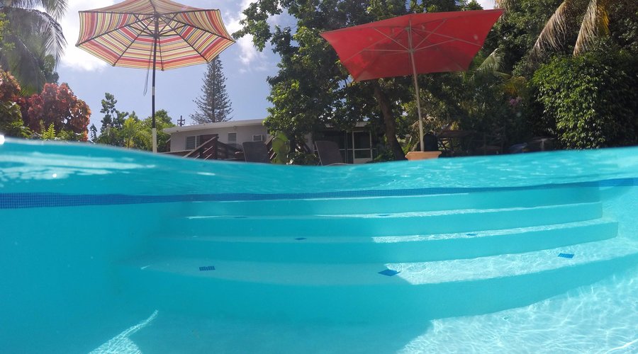 pool view (above/below)... refreshing indeed