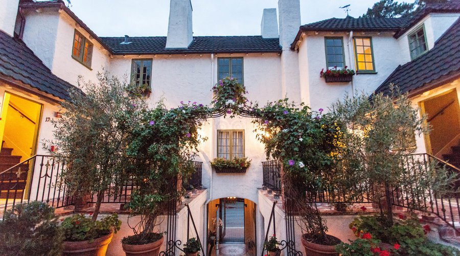 Courtyard at the L'Auberge Carmel
