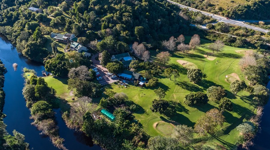 Aerial view of Blackwaters River Lodge