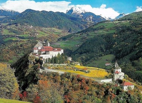 Adige Klausen Trentino Alto Adige Monastero Seben Originale Acquatinta Martens 1840 