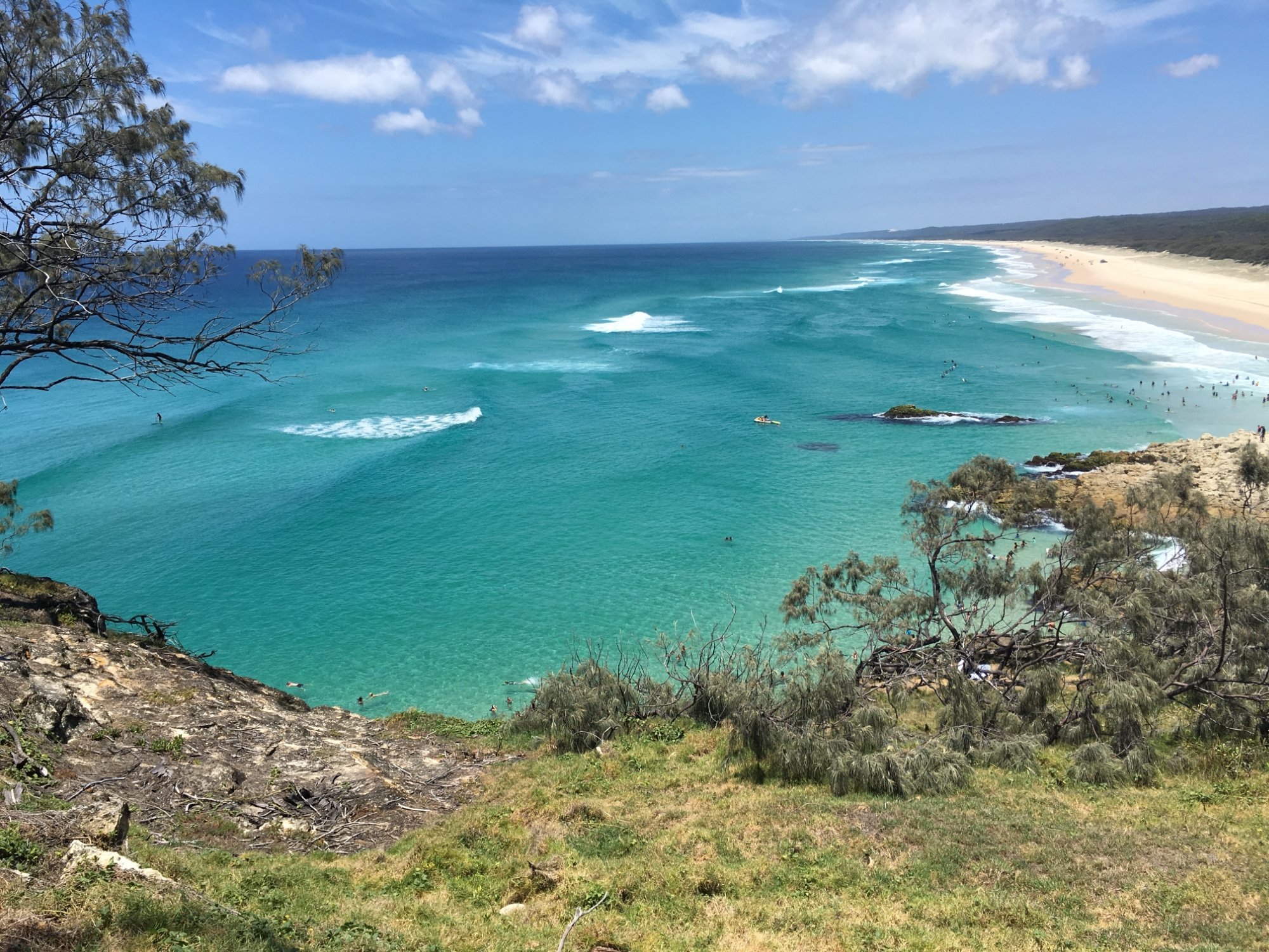 MINJERRIBAH CAMPING (North Stradbroke Island, Australië ADDER ROCK CAMPING GROUND (Point Lookout, Australië