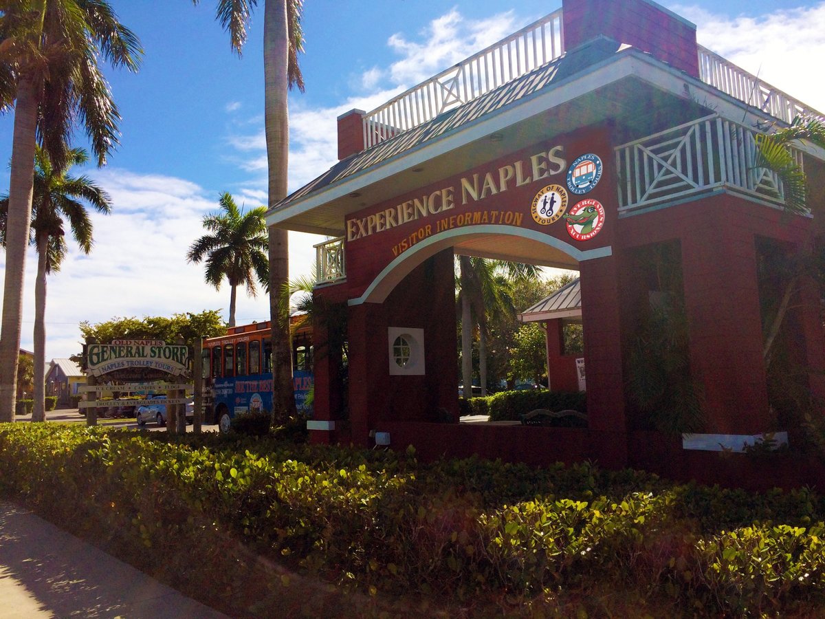 Florida Memory • Naples Trolley Tours bus at the Lion Country