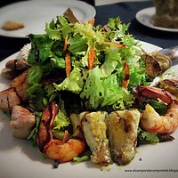 Ensalada con frutos del mar