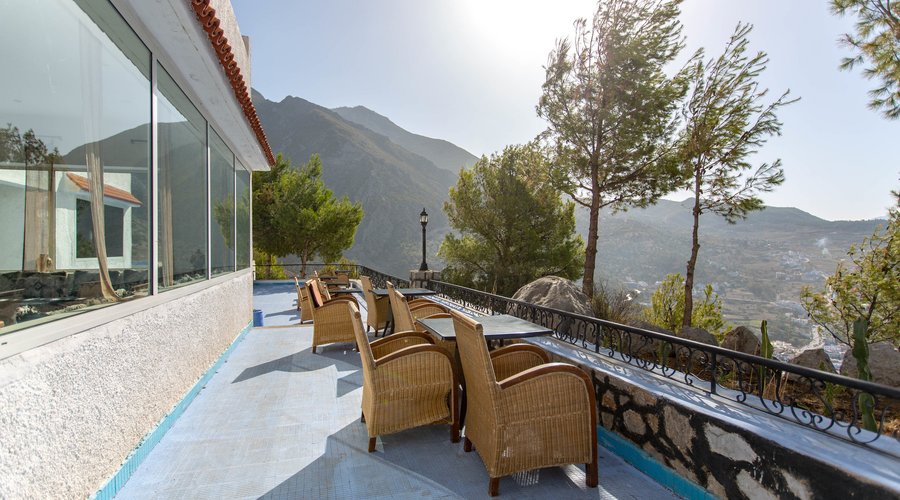 Terrace at the Hotel Atlas Chefchaouen