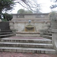 From midway of the steps up to S Street