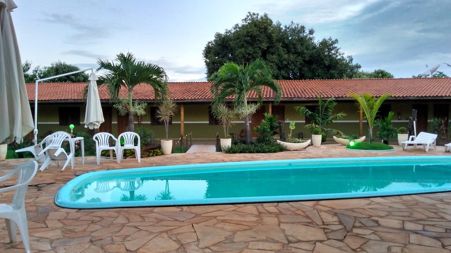 vista da area de piscina
