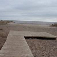 Front platform to new Boardwalk on Yarmouth North Beach
