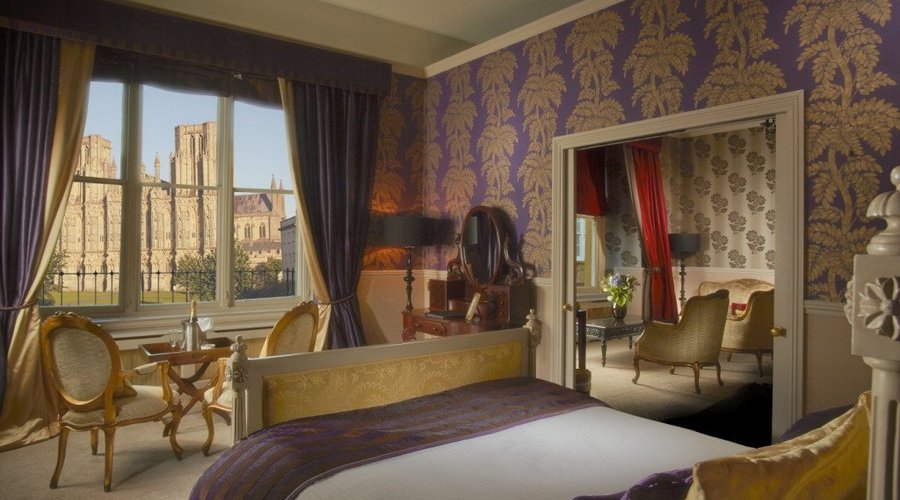 Luxurious Cathedral Suite at the Swan Hotel in Wells