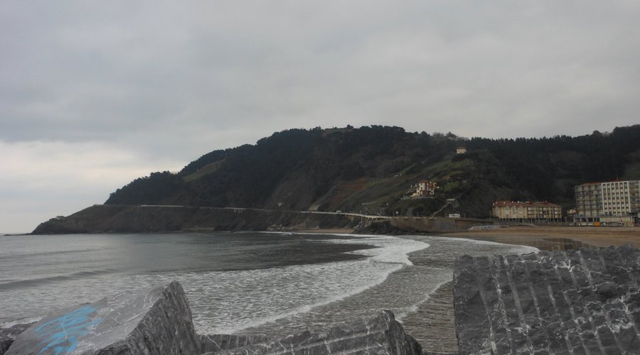 Vistas de la playa de Deba