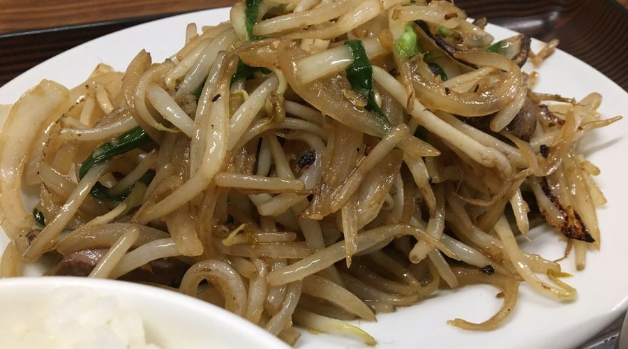 大好きなレバー野菜炒め定食