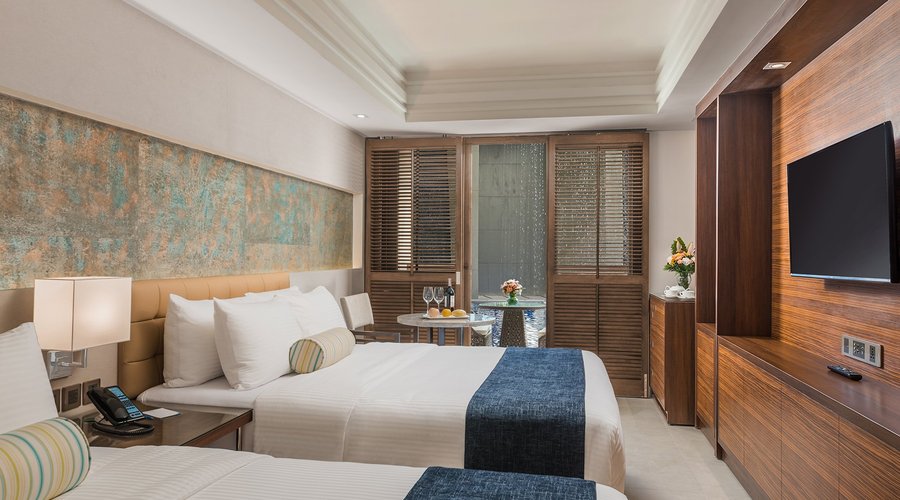 deluxe room with direct pool access