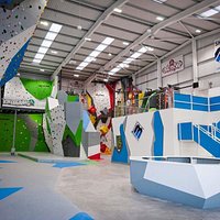 12 metre tall walls, Bouldering fun and Action Walls