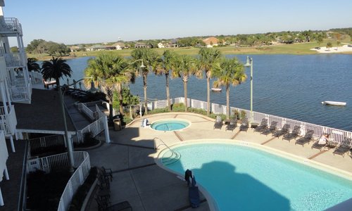 View of Pool, Hot Tub and Lake Sumter