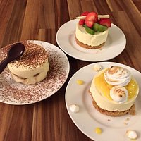 Desert anyone ?? Our tiramisu even comes with chocolate spoons