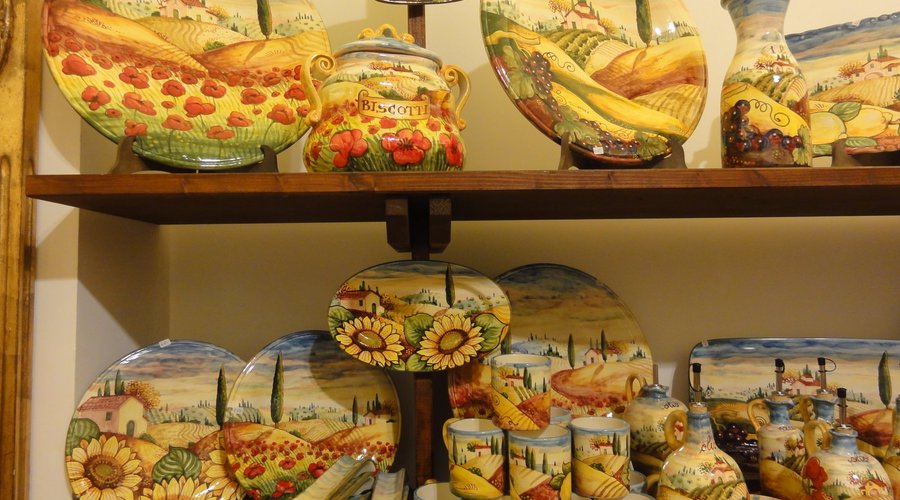 Bellissime ceramiche con soggetti campestri