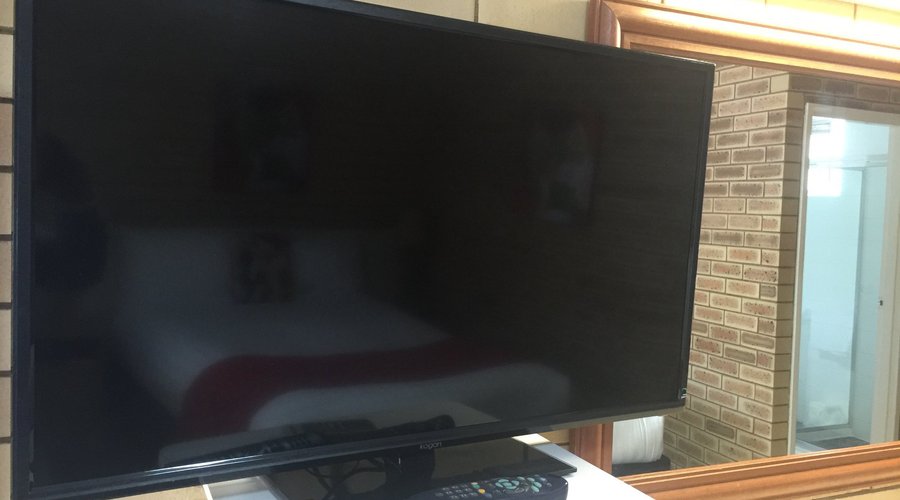 TV's have between 32"-55" screen in rooms