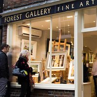 Gallery window display and exterior photo