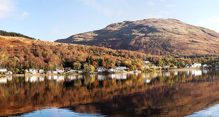 View from across the Loch from the pub