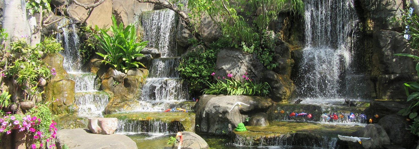 waterfall garden