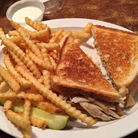 Turkey Bacon Melt and Mozzarella sticks