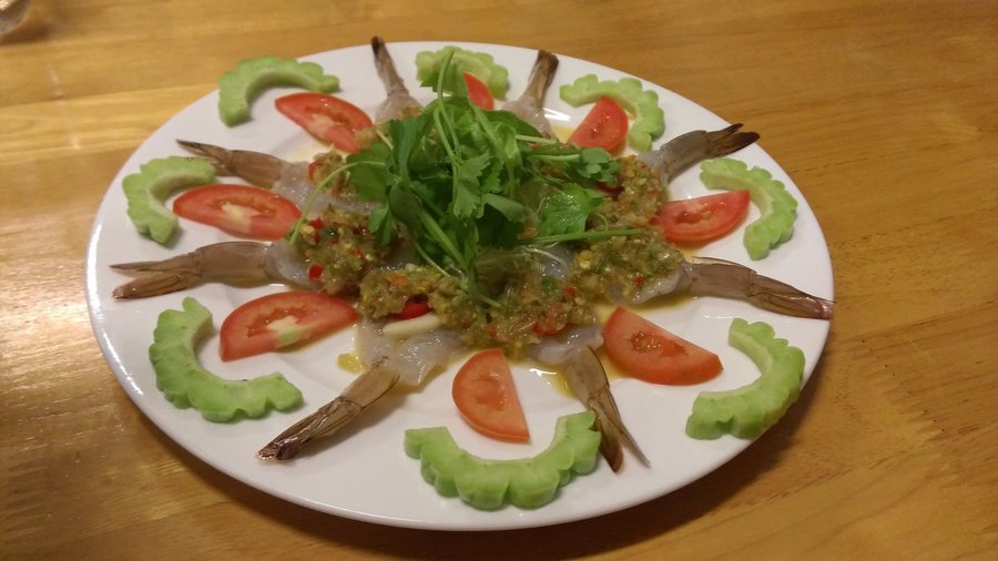 กุ้งแช่น้ำปลา
