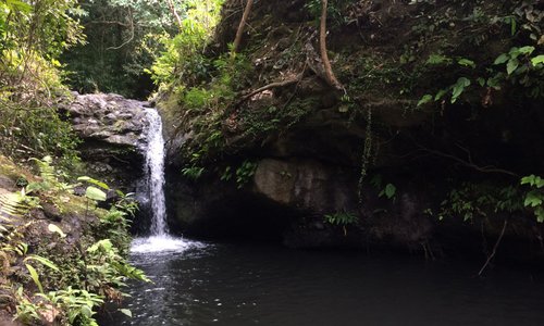 El Kabayo Waterfall (and swimming hole) is about a 10 minute drive from Subic Bay.
