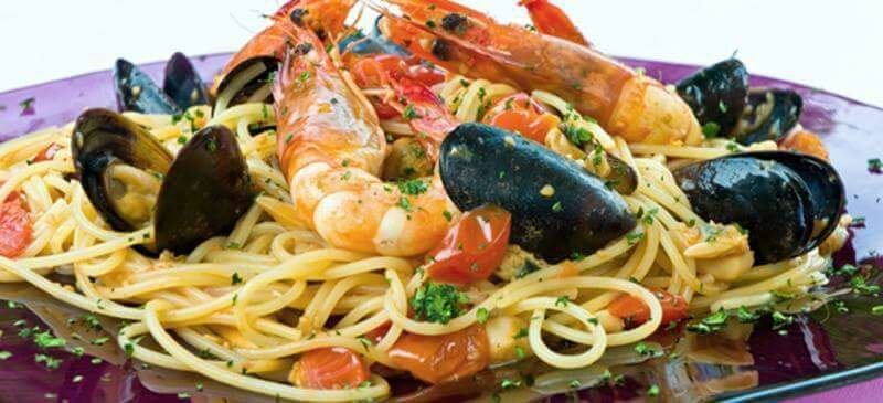 Pasta with seafood's, this is the
 one of the best seller at la locanda restaurant