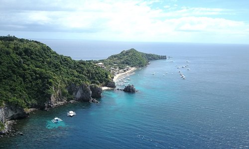 An Aerial View of the Eastern side of Apo Island 2nd February 2017